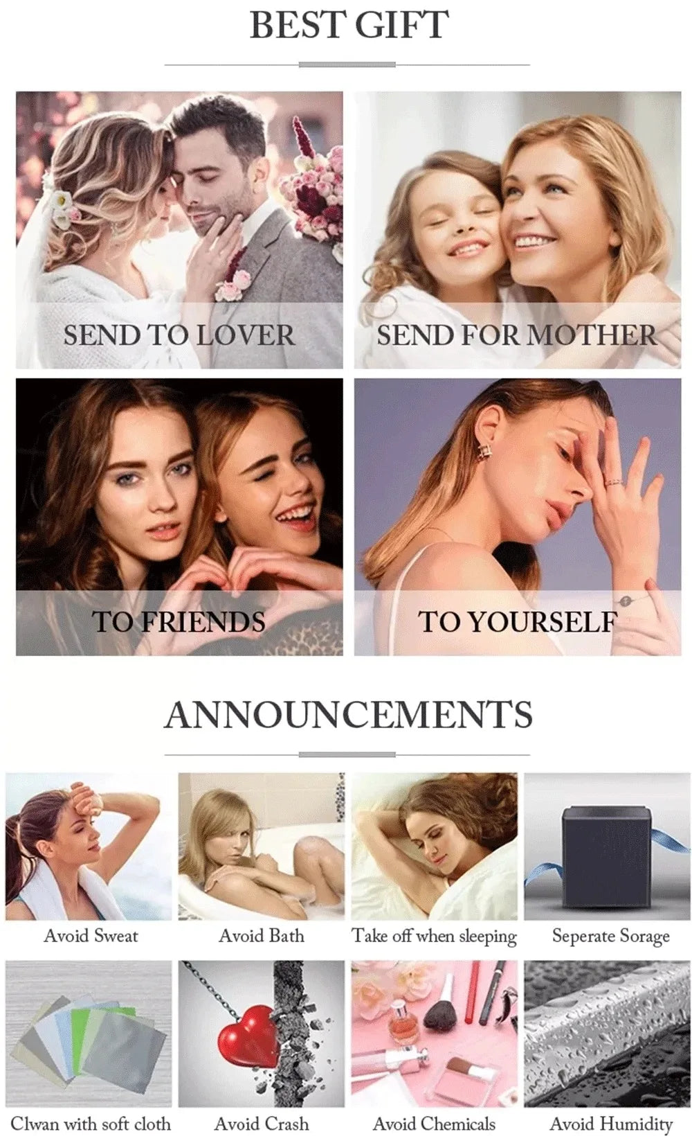 3-Stones Waterdrop Moissanite Pendant Necklace for Women 925 Silver 4-3-2Carat East West Pear Cut Diamond Neckchain Fine Jewelry